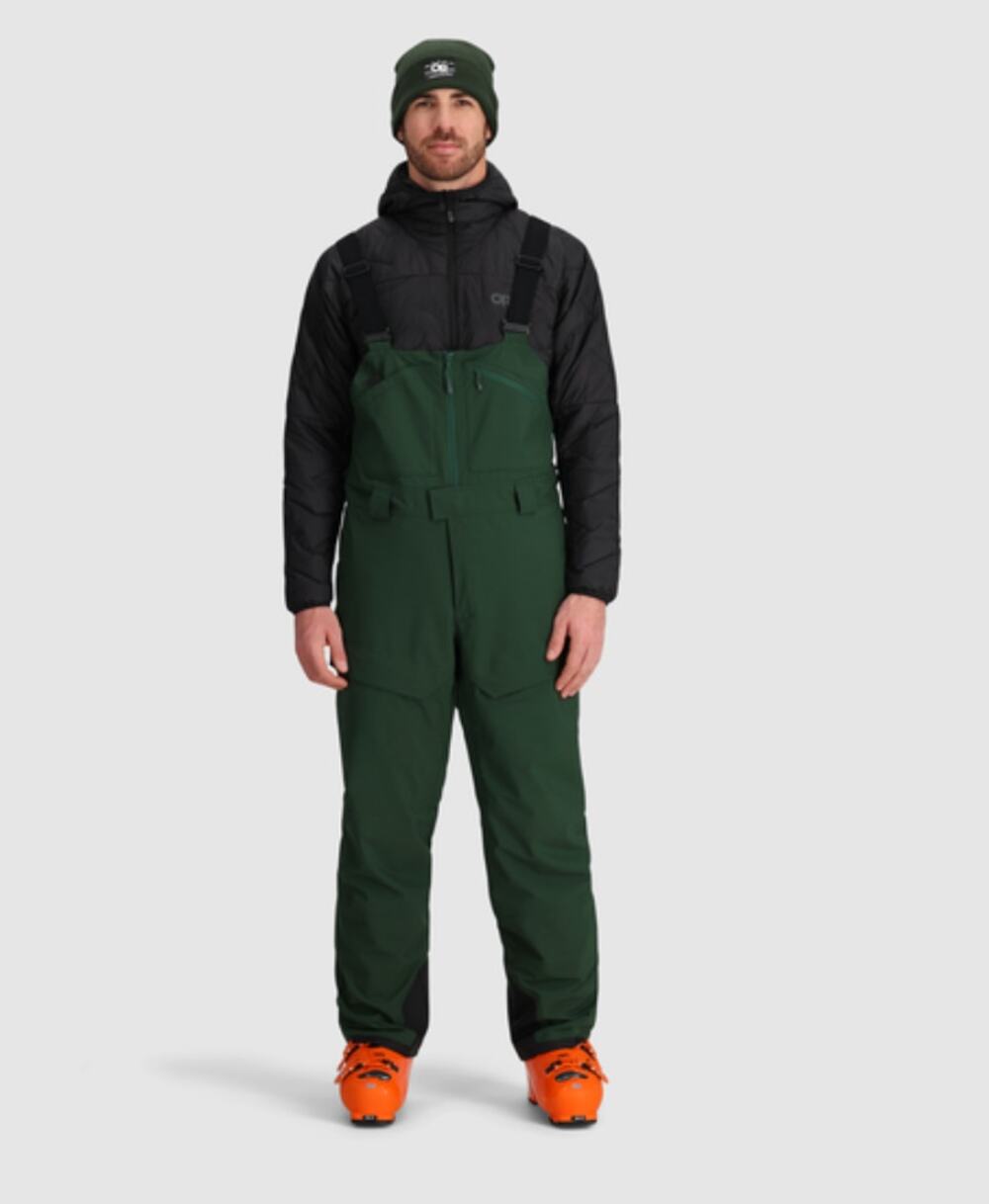 Outdoor Research Waterproof Ski Snowboard Windproof Snowcrew Bib Green XL NWT